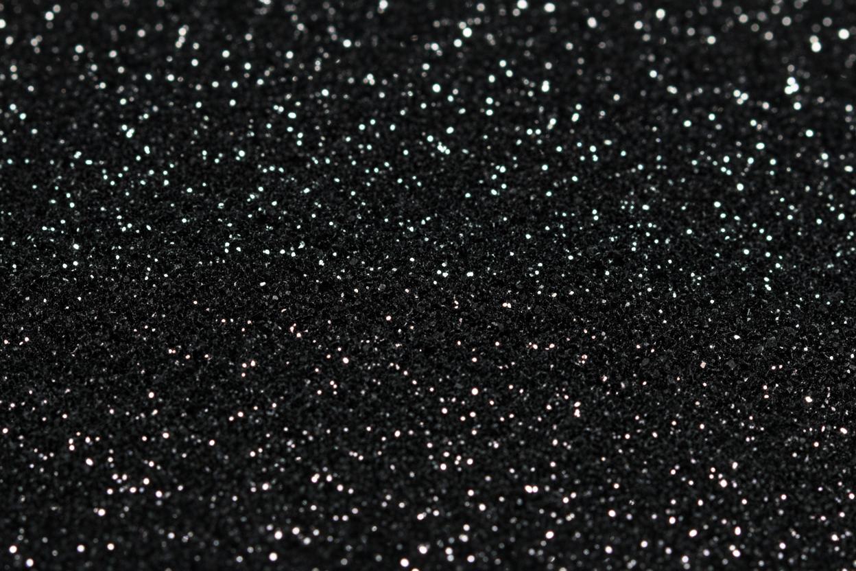 black glitter